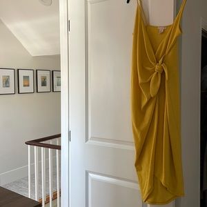 H&M yellow gold dress size small